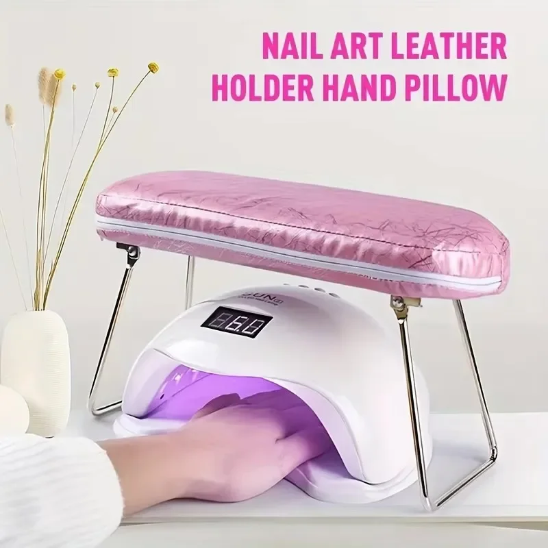 Therapist-Recommended Hand Cushion Professional Nail Art Support with Memory Foam Comfort 1pc