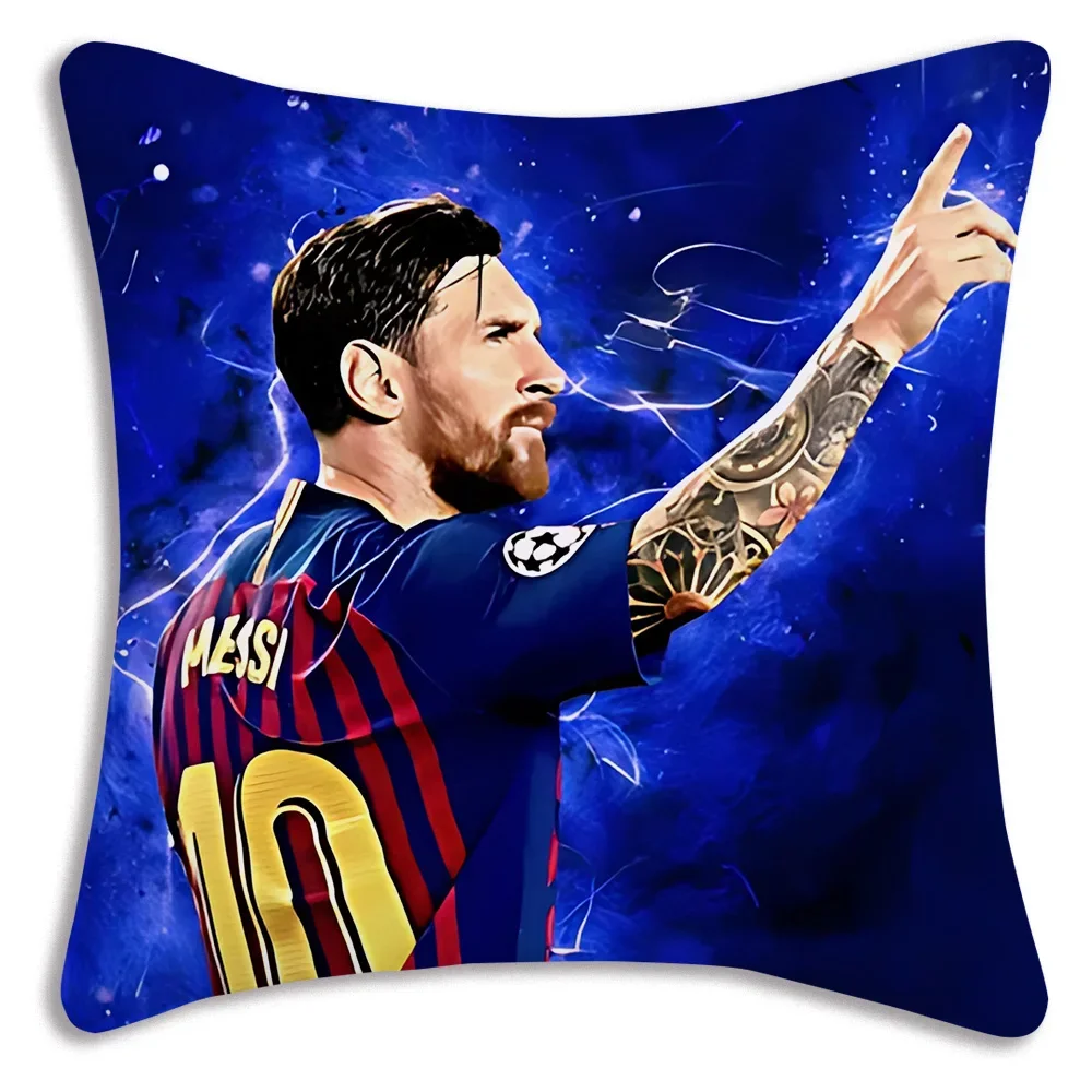 M-MessiS Pillow Covers Cartoon Sofa Decorative Home Double-sided Printing Short Plush Cute Cushion Cover 5