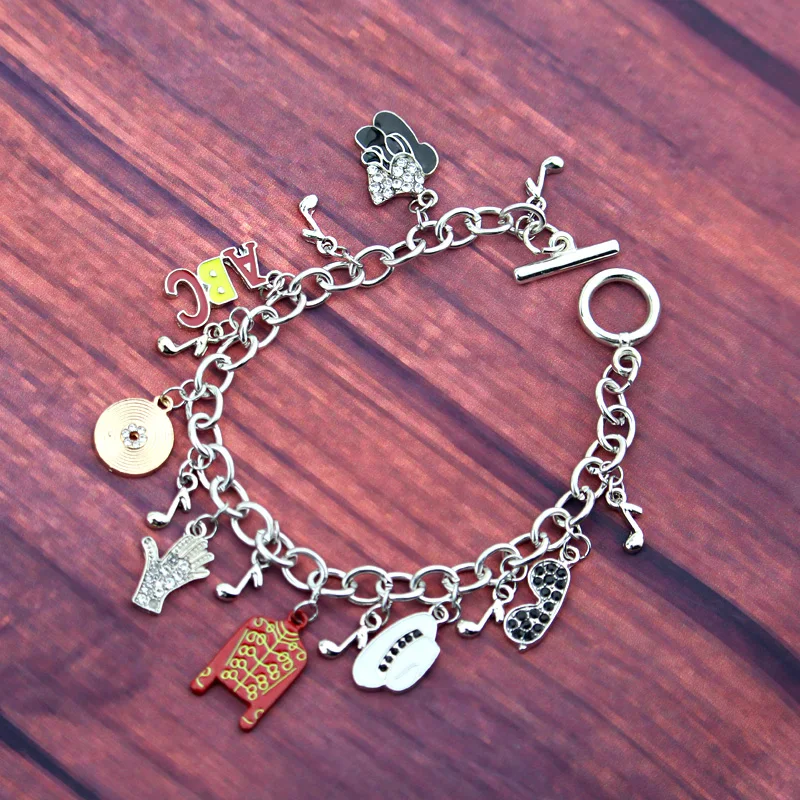 Michael Jackson Music Charm Bracelet New Arrival Infinity Bracelet Love Trendy Singer Bracelets For Fans Gifts Dropshipping