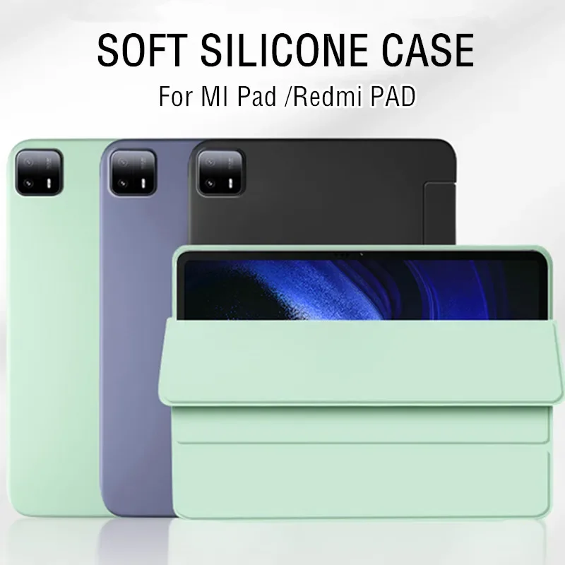 

Funda For Xiaomi Redmi Pad SE Case 11'' 10.61" MI Pad 5 6 Pro Case 11 12.4 " 6 Max 14 Inch Slim Cover With Auto Wake up/ Sleep