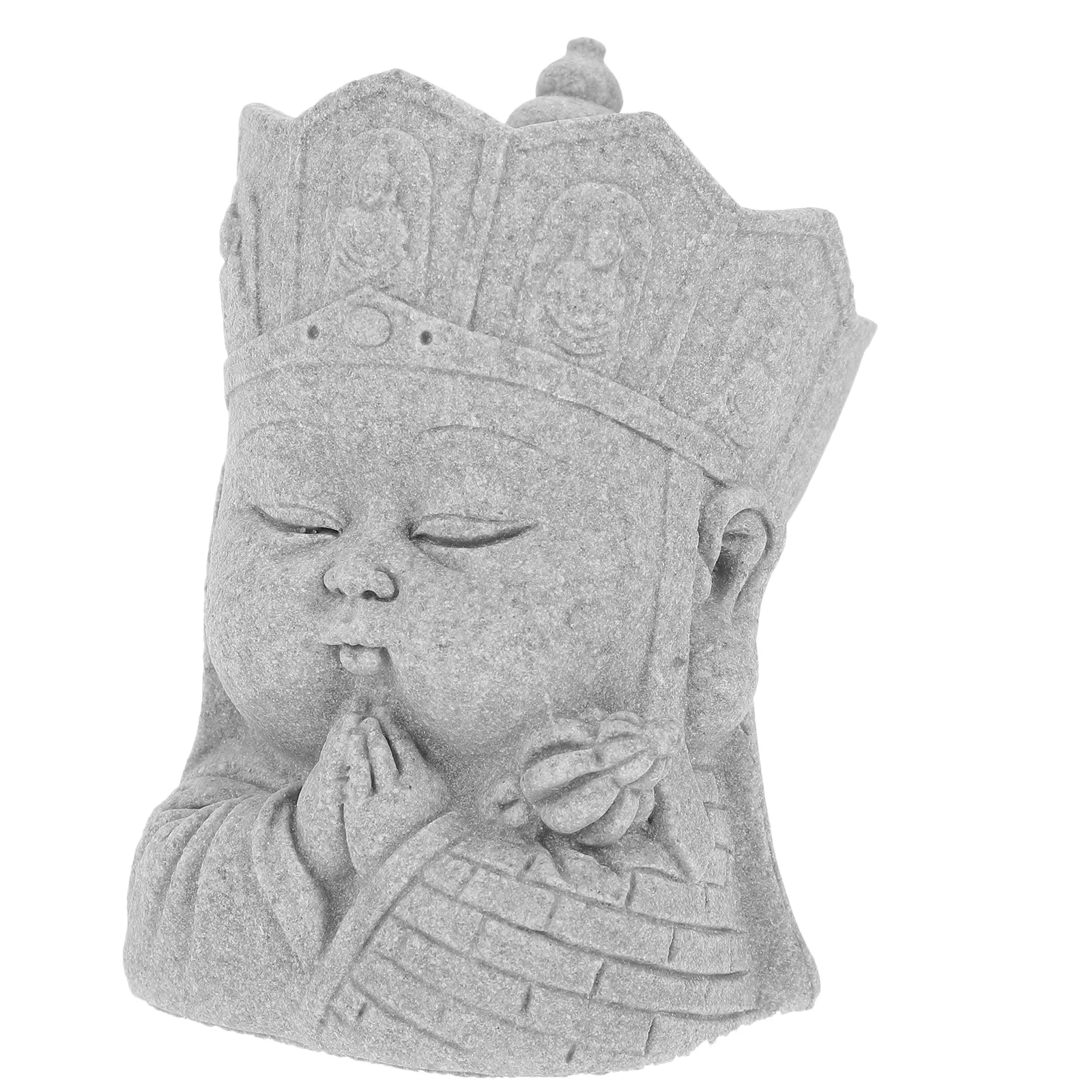 

Small Buddha Statue Ornaments Aquarium Sculpture Fish Shelter Decor Figurine Tank For Figure
