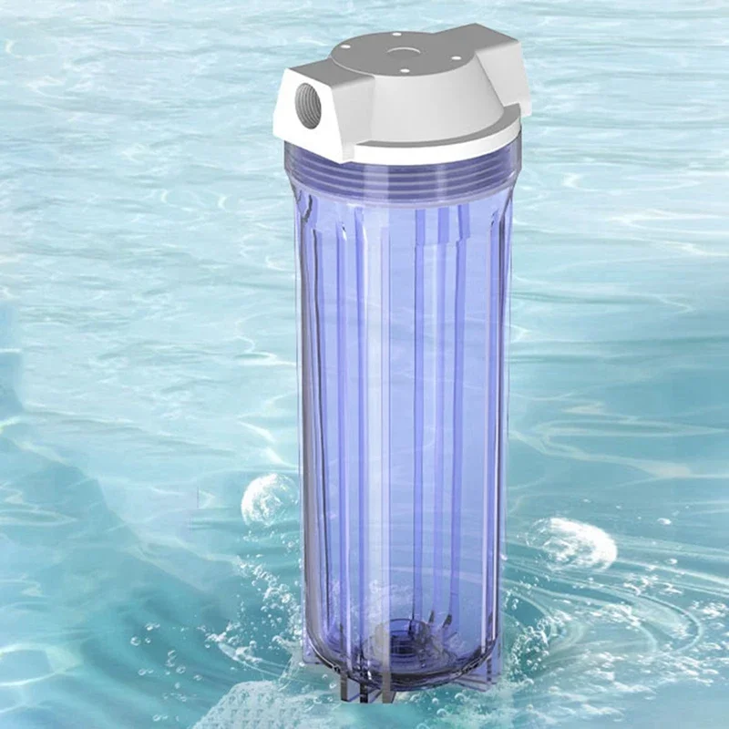 Prefilter Water Filter Bottle 10Inch Explosion-Proof Bottle Water Filter Parts Connector G1/2Inch Interface Shell
