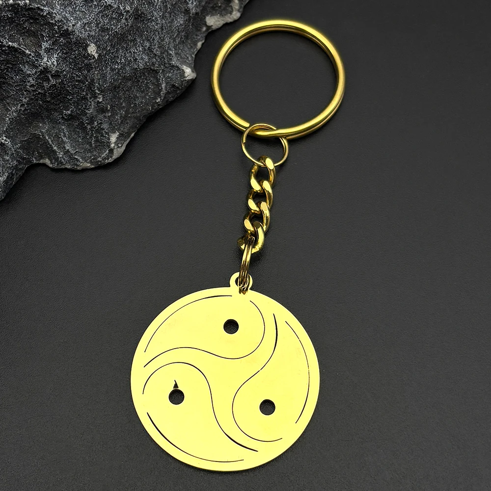 Gothic Punk Bdsm Symbol Schlüsselbund Für Männer Frauen Edelstahl Silber Farbe Hip Hop Party Männlichen Schlüssel Kette Schmuck Geschenke – Detail 4
