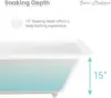 Well Made Forever SM-DB566 Voltaire Alcove Bathtub 66" X 32" Glossy White Integrated Tile Flange: Preventing Water Leakage 4