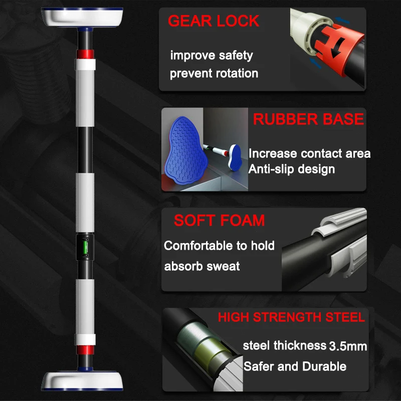 Doorway Pull Up Bar 400kg Pull Up Door Horizontal Bar Pull Up Arm Training Doorway Hammock Exercise Home Sport Fitness Gym Equipment