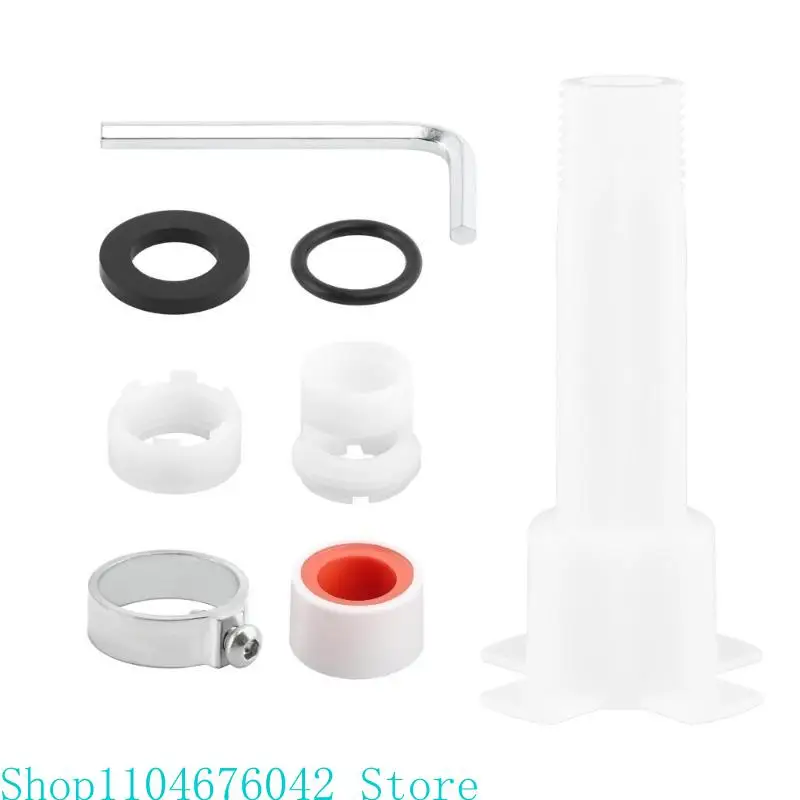 High Performances 4 in 1 Bathtubs Spouts Adapter Set Fit 1/2Inch Brass Pipe and Thread Connection Bathroom Accessory