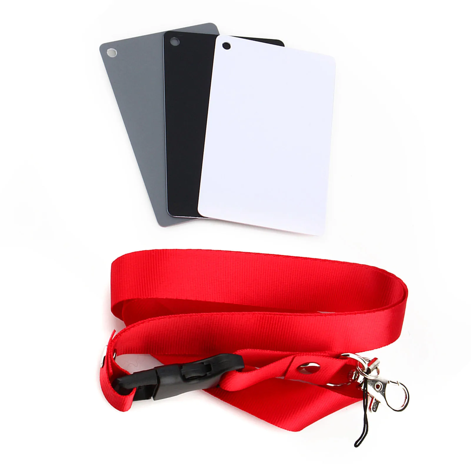 White Balance Card Set 3 in 1 18% Digital Photography Exposure Color Set Gray/White/Black