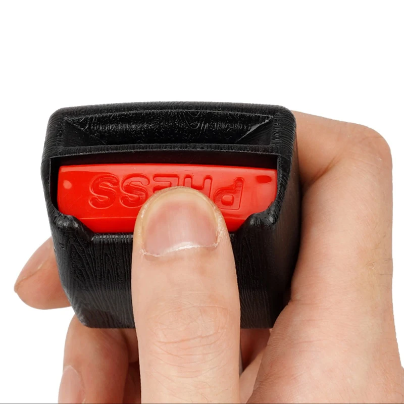 2pcs Car Seat Belt Clip Extender Safety Seatbelt Lock Buckle Plug Thick Insert Socket Converter Baby Safety Buckle Accessories