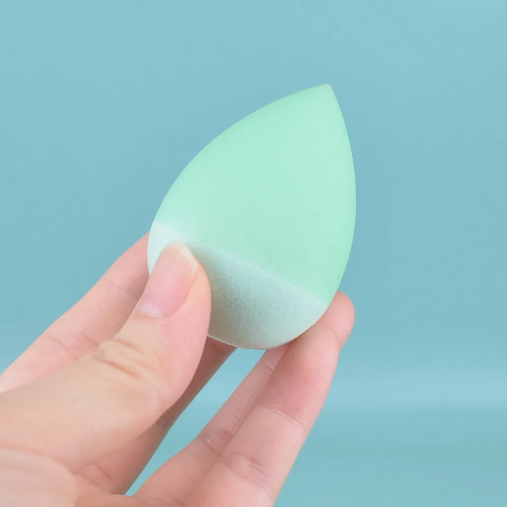 Cosmetic Puff Powder Smooth Women's Makeup Foundation Sponge Beauty Make Up Tools Silicone Infused Water Drop Blending Shape 4