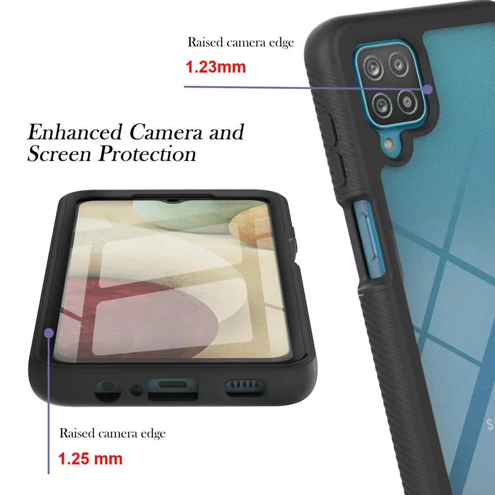 Crystal Clear 360° Protective Bumper Armor Case with Front Film - Shockproof Phone Shell