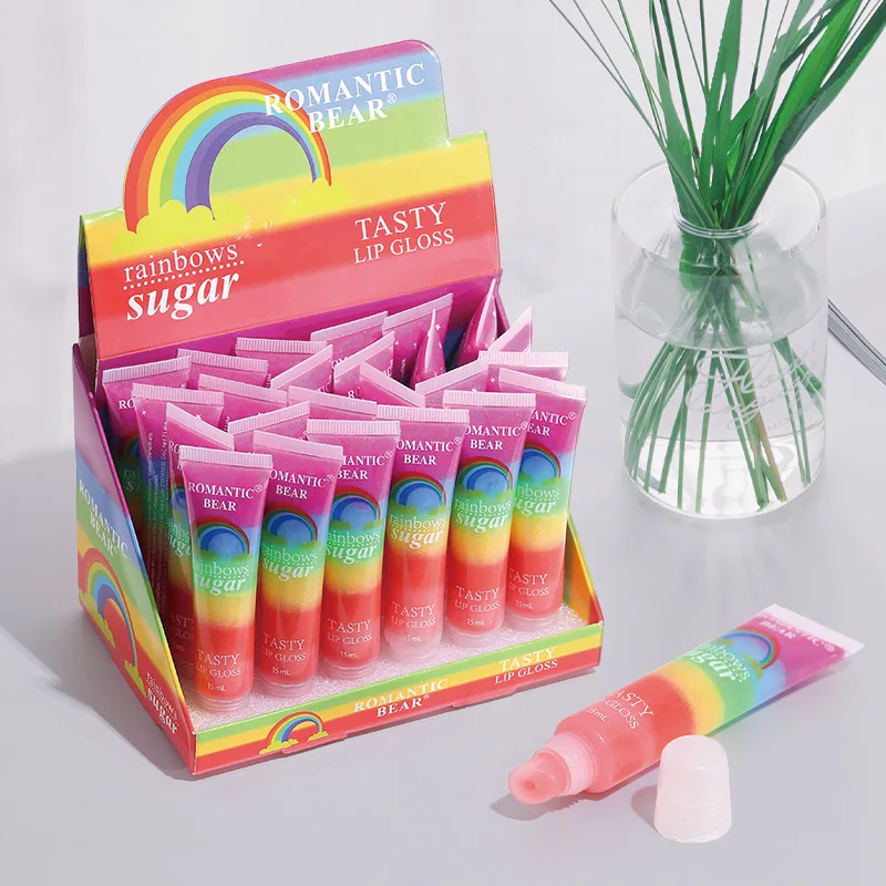 24pcs Rainbows Moisturizer Lips Balm Tint Care Bulk Jelly Sugar Lipbalm
