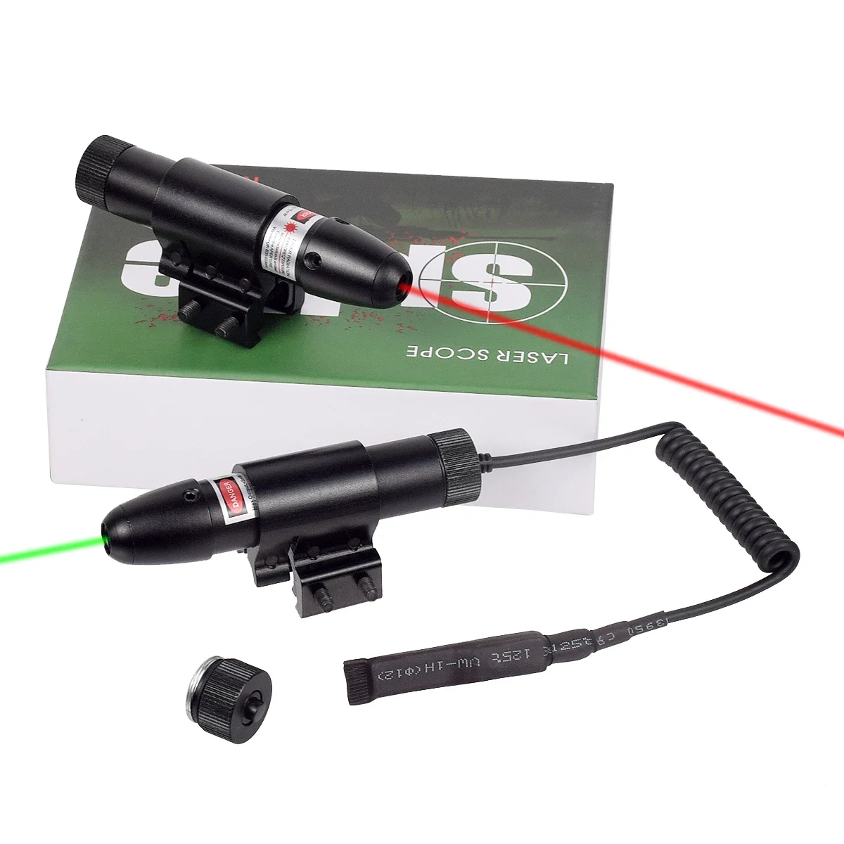 

Tactical Red Green Dot Laser Sight For 11mm/20mm Rail Picatinny Mount With Remote Switch For Airsoft Rifle Hunting Scope