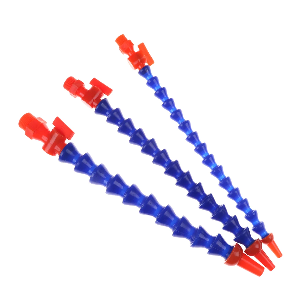 

Flexible 1/4" 3/8" 1/2" Water, Oil & Coolant Hose Round Nozzle With Switch Adjustable Plastic Coolant Hose