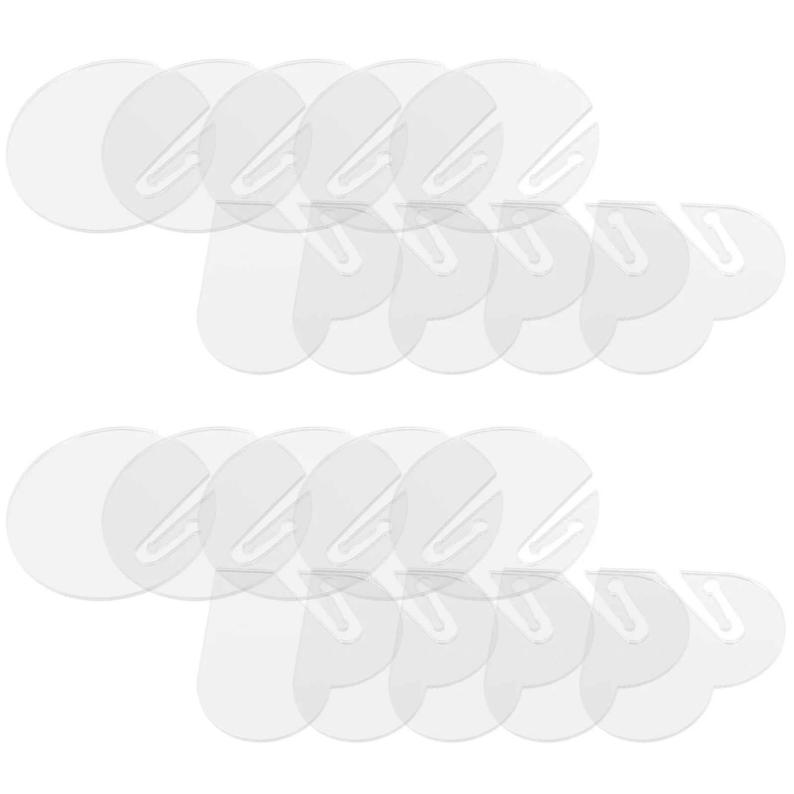 

Acrylic Drink Labels DIY Handwritten Glass Hotel Wedding Party Supplies 20pcs Packaged