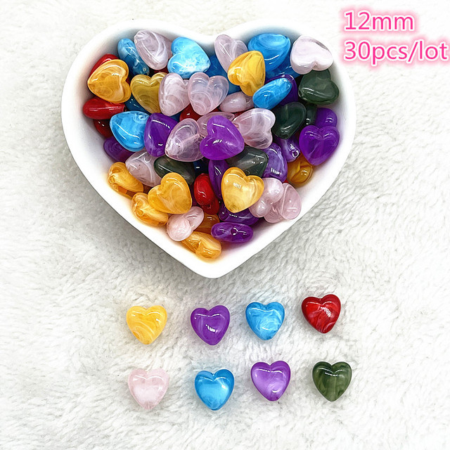 6mm--10mm Color Mixing Round Charms Acrylic Beads Loose Spacer Beads for Jewelry Makeing DIY Handmade Bracelet Accessories