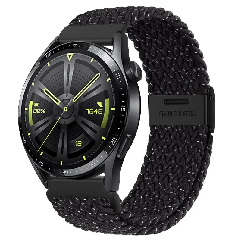 Braided Elastic Bracelet 20/22mm Smartwatch Strap