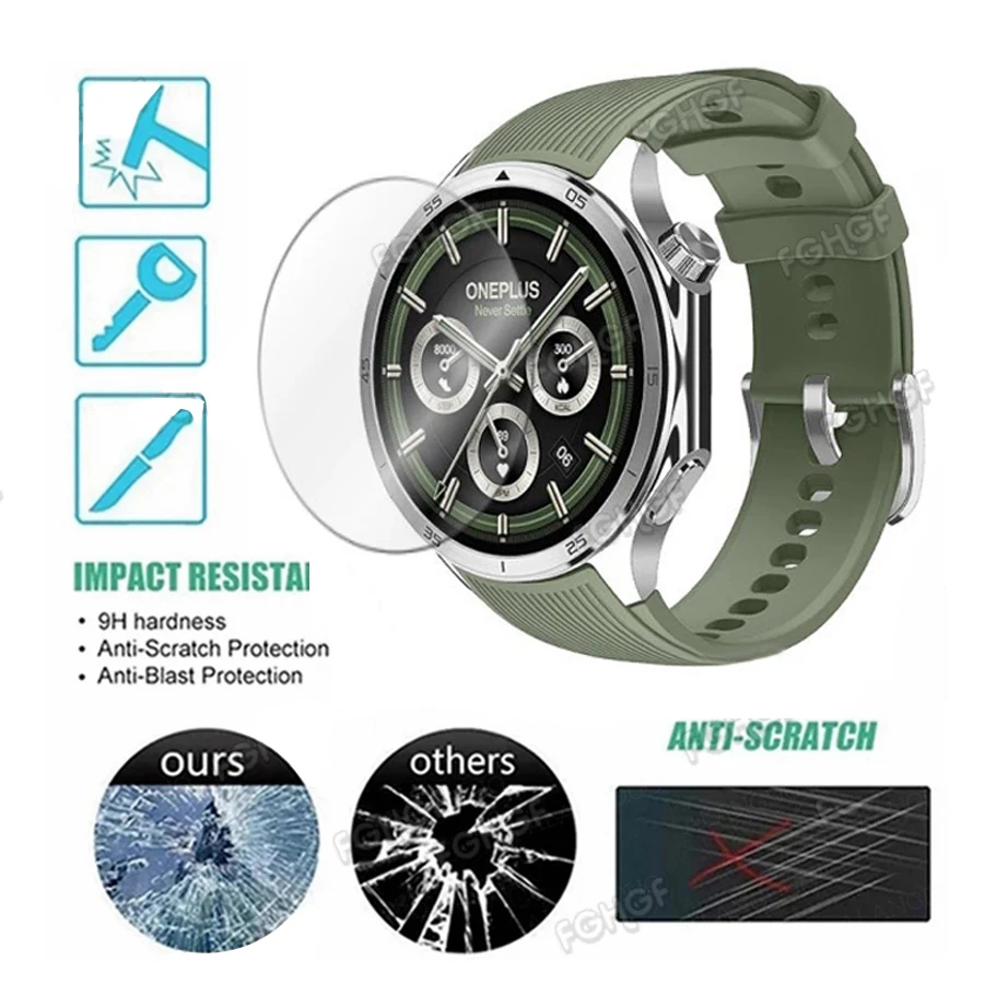 Premium 9H Tempered Glass Screen Protector - Smart Watch Protective Film Cover Accessories