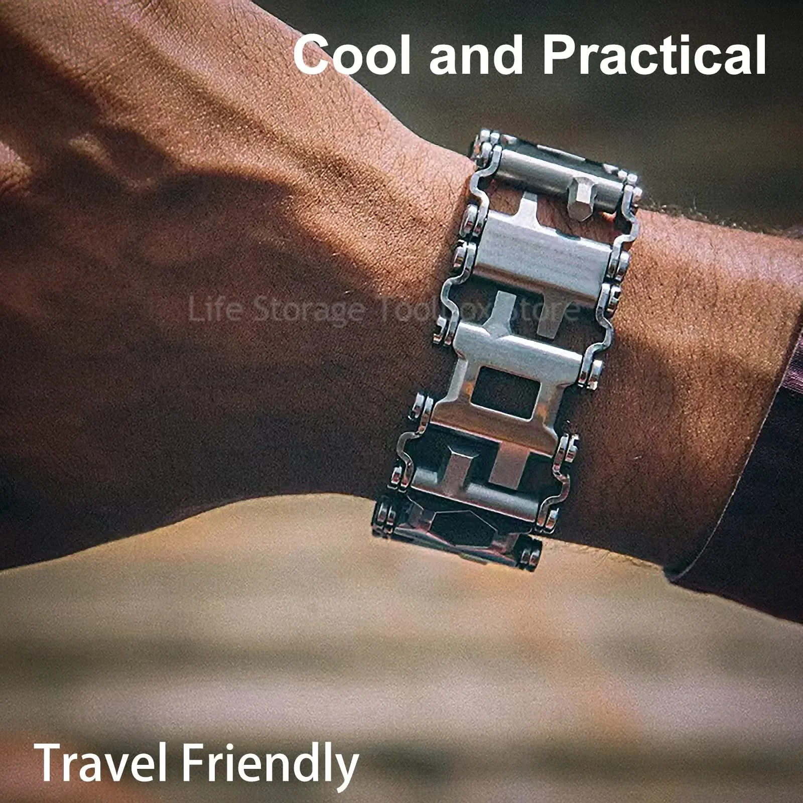 LEATHERMAN Tread LT Travel Friendly Multi-Tool Bracelet - Stainless Steel -  Walmart.com