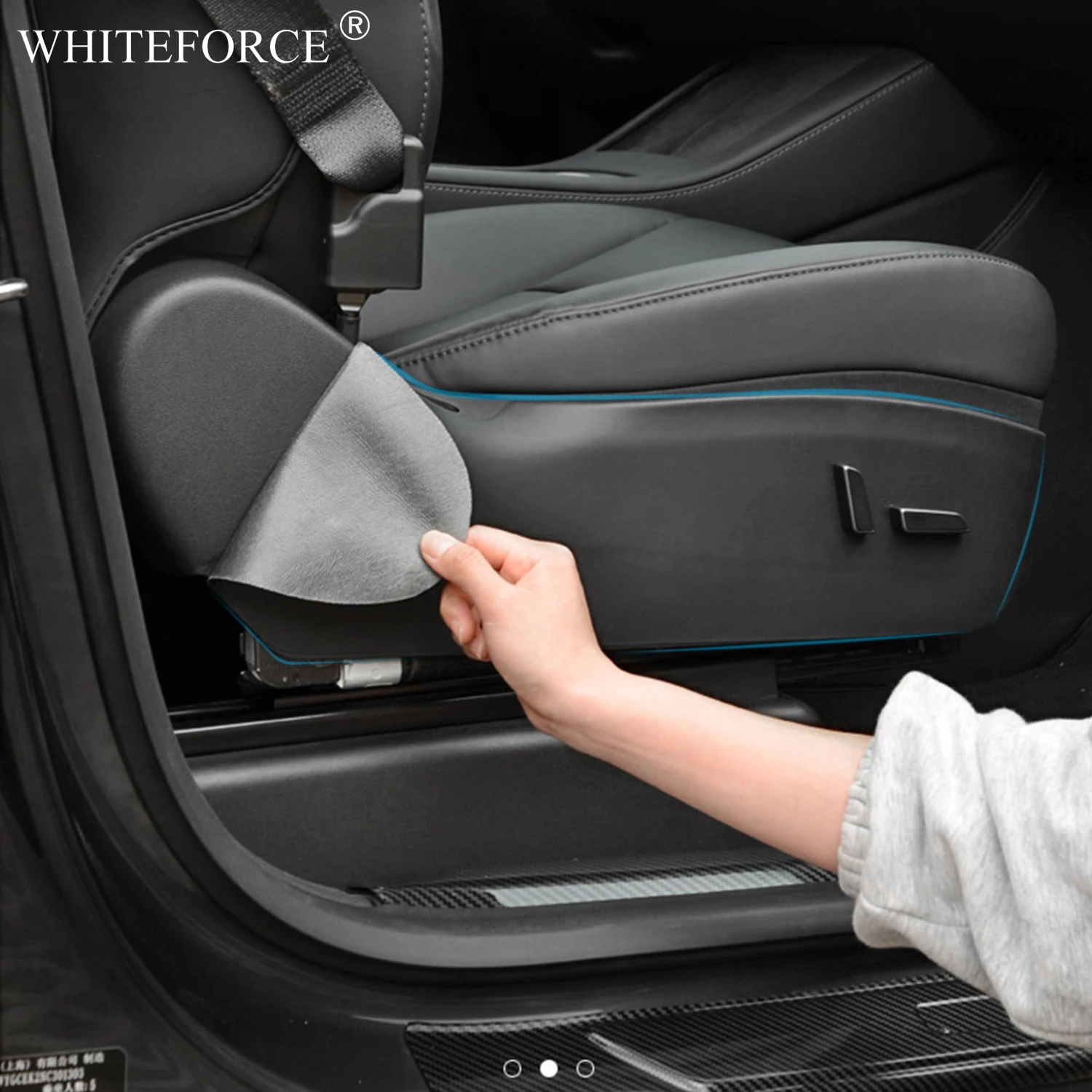 

Для Tesla Model 3/Y, коврики для боковых дверей сиденья, защита пассажиров и водителей, защитные наклейки, устойчивые к царапинам коврики