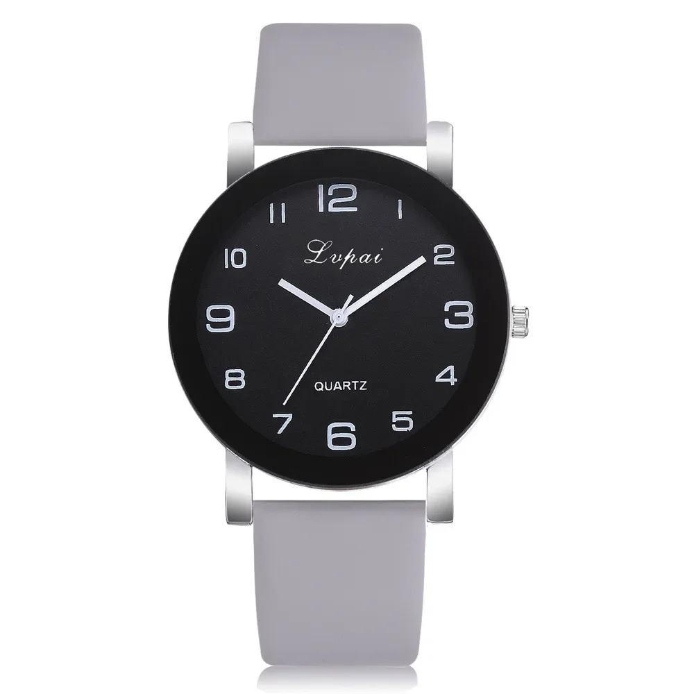 Fashion Simple Women Watch PU Strap Big Dial Creative Quartz Wristwatch Casual Lover Watches Relógio Feminino Reloj Mujer 4