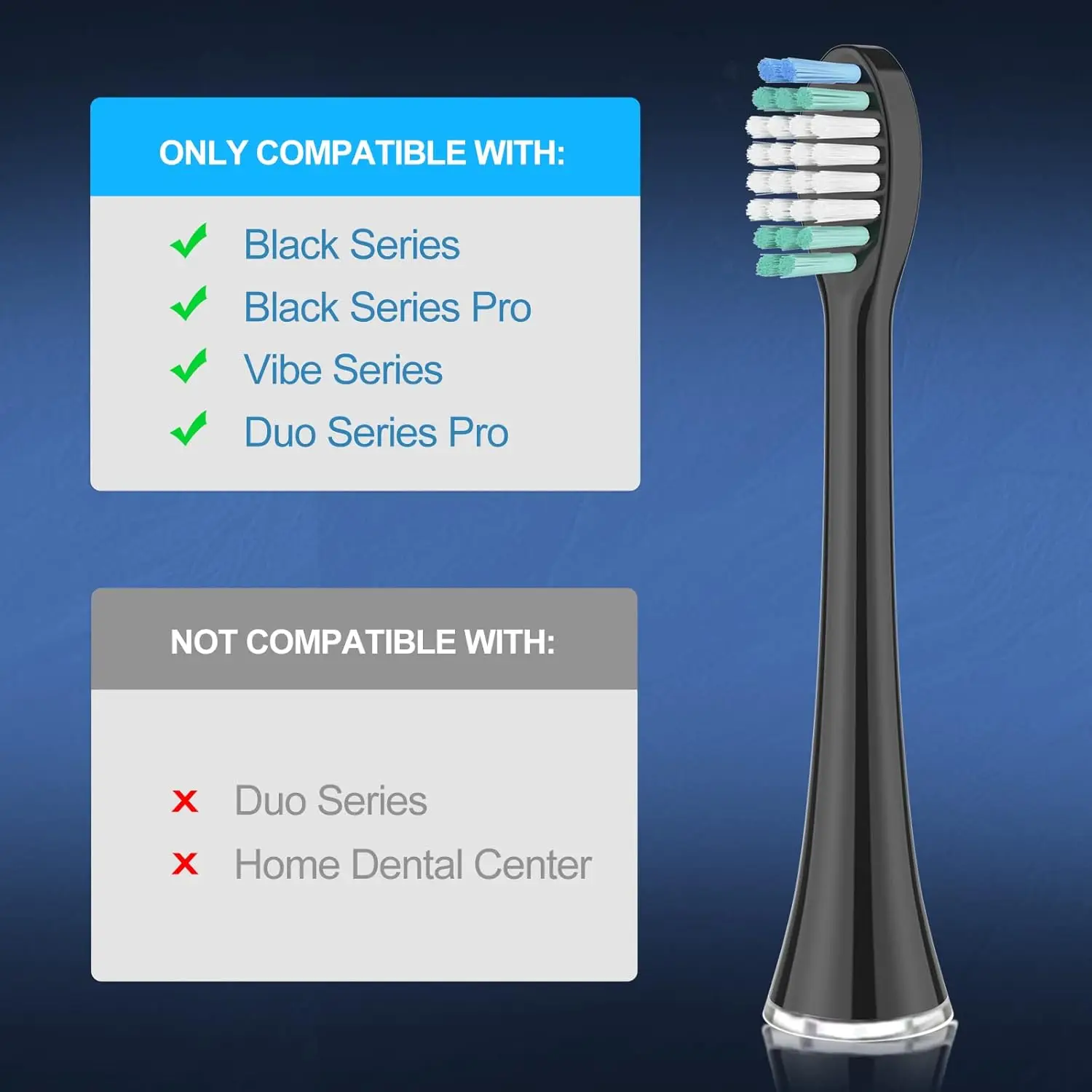 Tooth Brush Heads for Aquasonic Black Series Pro Vibe Series Duo Pro Series Electric Toothbrush Heads Replacement Refill Bristle 5