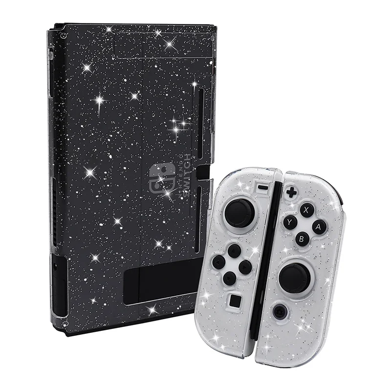 Crystal Case pour Nintendo Switch Lite, Coque de Protection Dockable  Transparente Glitter Bling Compatible avec la Console Nintendo Switch Lite,  avec Film de Protection et Capuchons de Pouce