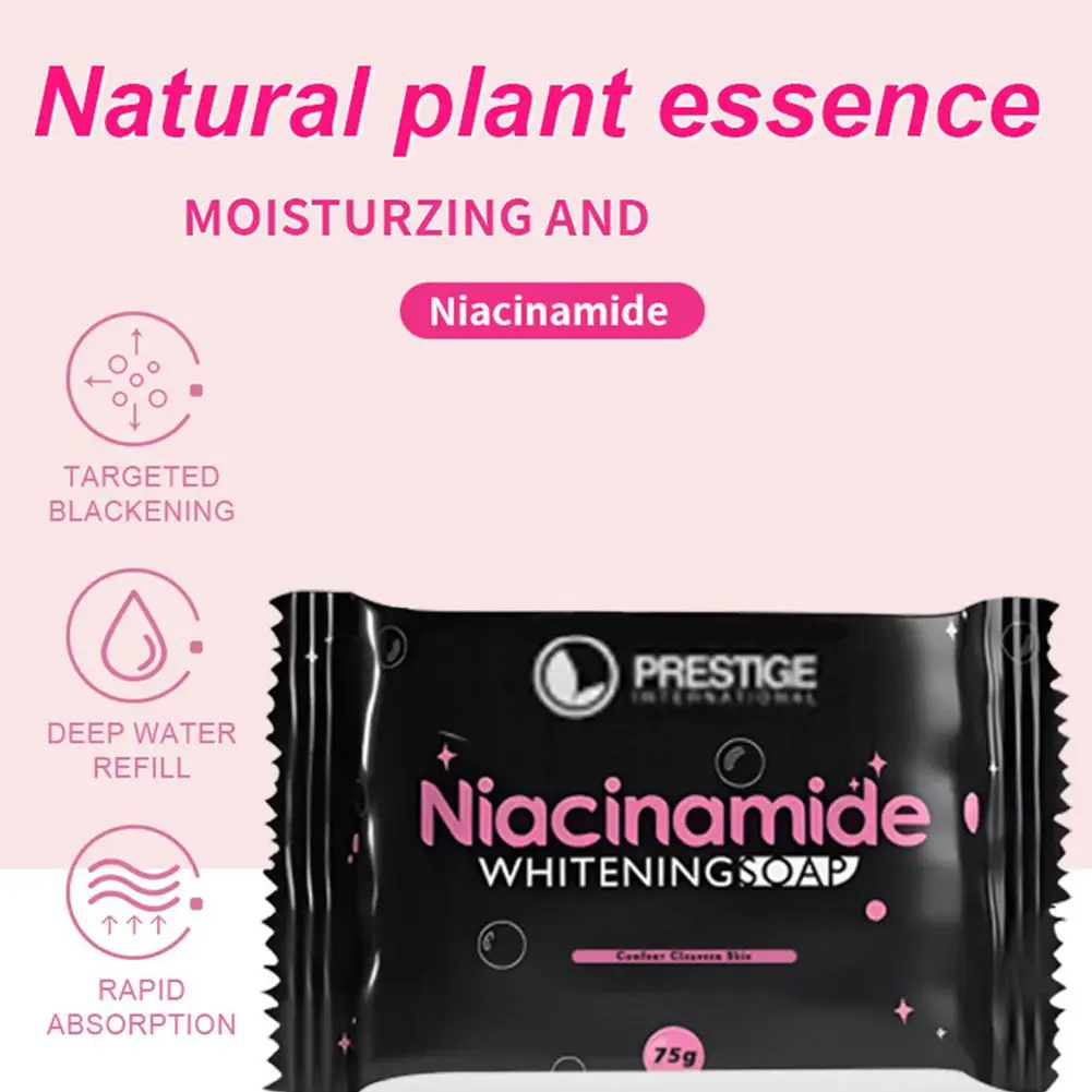 Niacinamide Brightening Soap Deeply Cleansing Pore Exfoliating Whitening Moisturizing Rejuvenating Handmade Soap 75g hand soap
