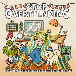 Charming Characters & Delightful Cartoon Scenes: A Stress - Relief Coloring Book (MULTI)