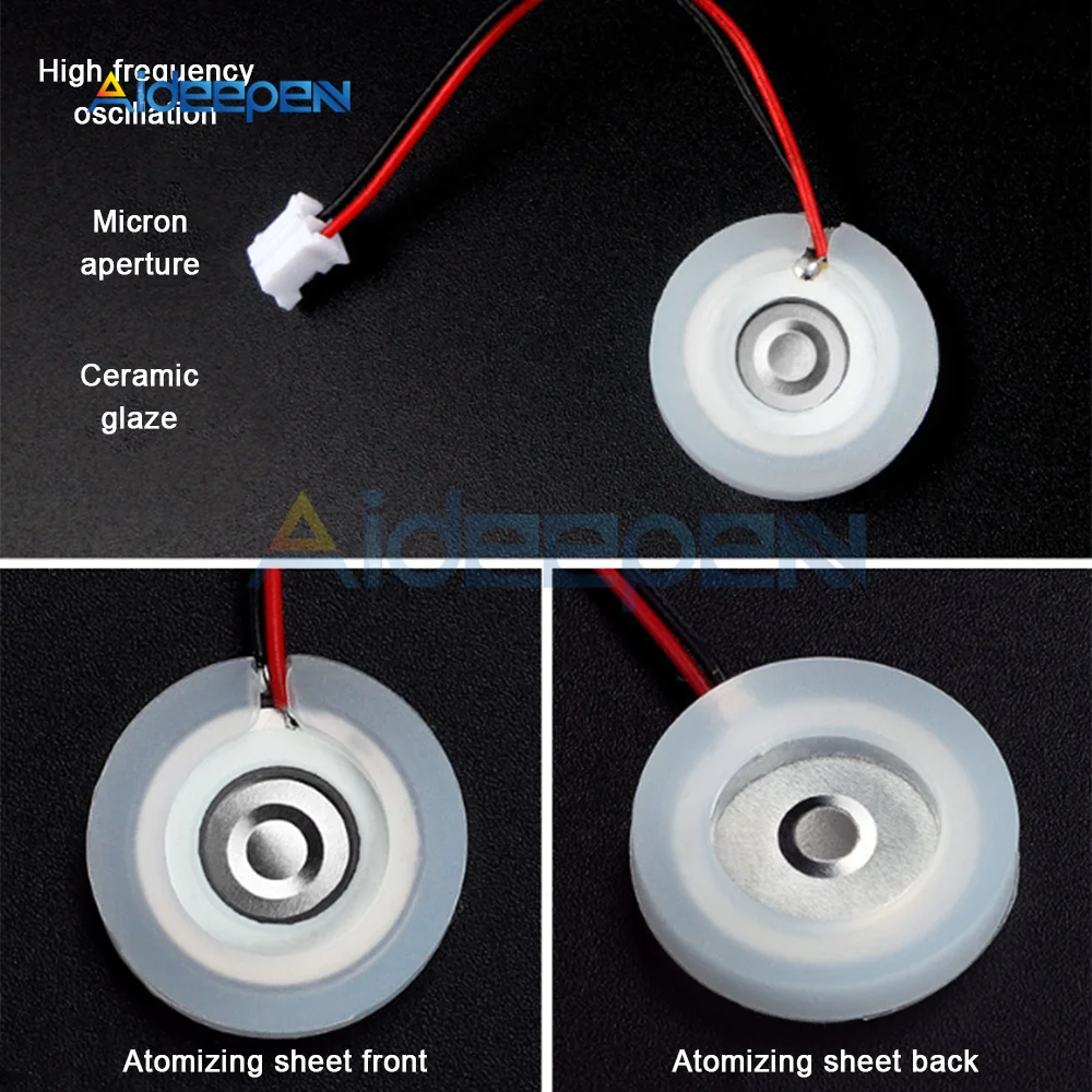 Humidifier Ultrasonic Sheet 20mm Piezoelectric Ceramic Ultrasonic Microporous Atomization Transducer Sheet Oscillator Sheet 4