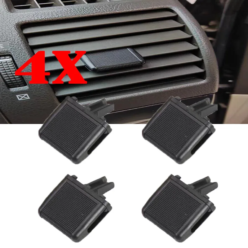 4X  Black For Toyota Land Cruiser Prado FJ150 2010-2017 Automobile Air Conditioner Air Outlet Clip