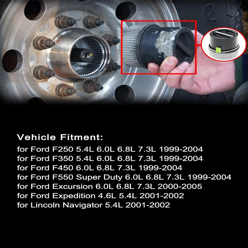 STPAT 1C3Z3B396CB For Ford Excursion F250 F350 F450 Super Duty 4WD(Auto) Locking Hub Front 600-203 1C3Z-3B396-CB 600203