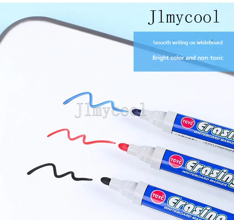 10PCS 사무용품 528 수성 싱글 헤드 화이트보드 펜 쉽게 쓰고 지울 수 있는 펜