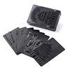 New Black Poker No Color Playing Cards Waterproof PET/PVC Plastic Poker Tourism Souvenir Board Game 1