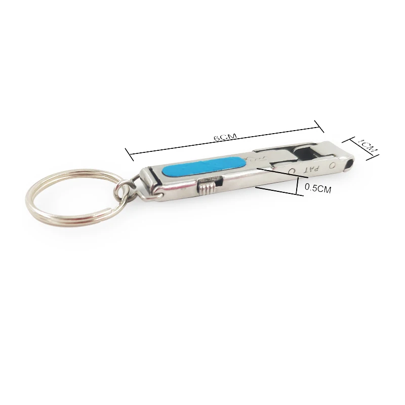 Nail Clipper 1PC Foldable 0.5cm Ultra-thin Portable Stainless Steel Nail Toe Cutter Trimmer Scissor Manicure Pedicure Tool