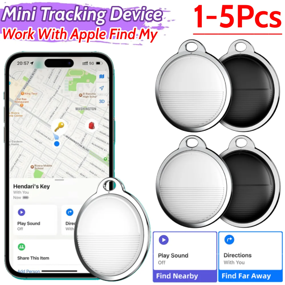 Bluetooth-Compatible Anti Lost Reminder Work with Find My Smart Tag Pet Key Child Finder Key Finder Locator for IOS System Only