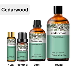 PHATOIL Cedarwood Essential Oil - Pure & Natural for Aromatherapy, Diffuser, Massage, Candle Making, and Hair Care
