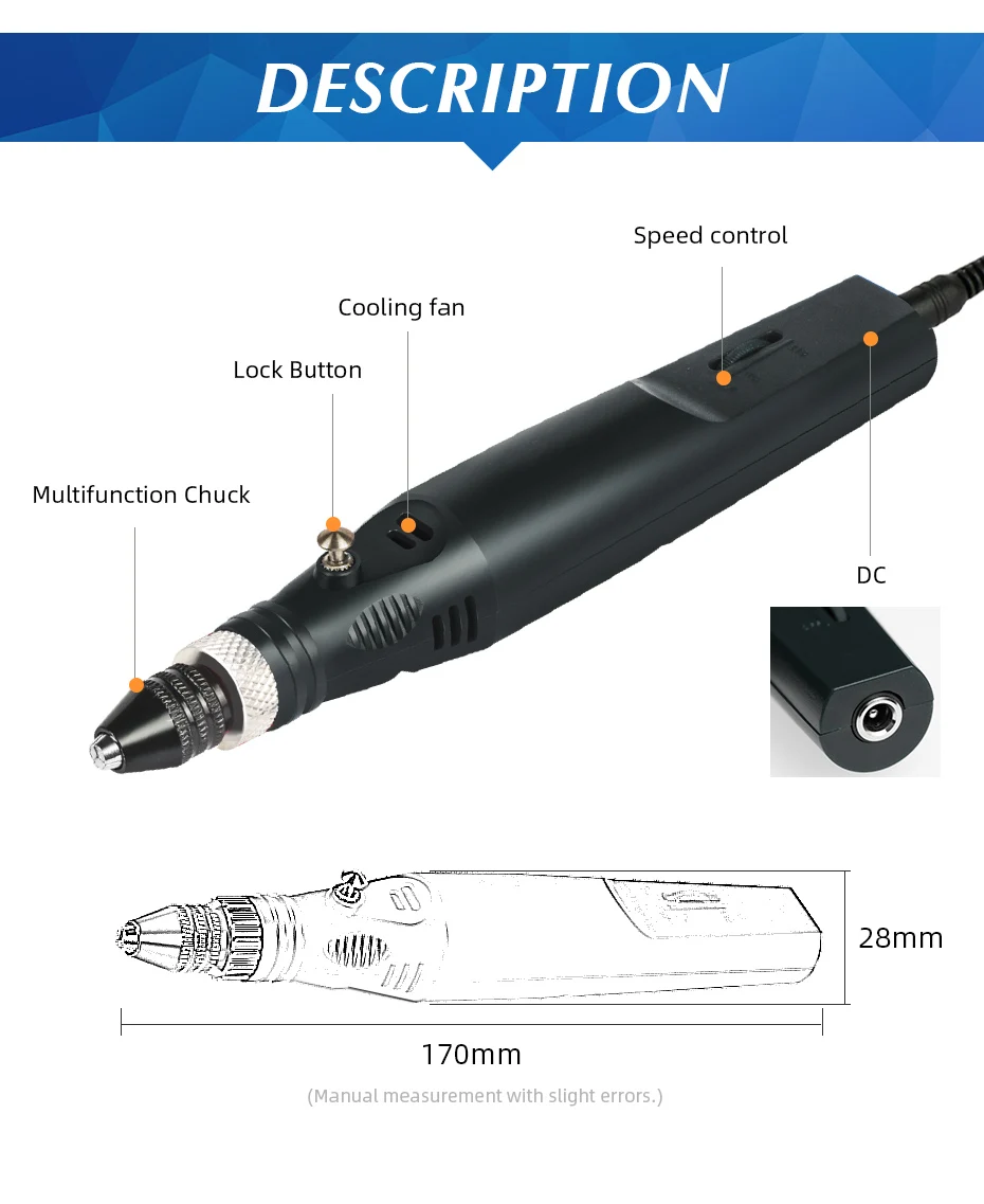 Mini Electric Drill Rotary Grinder Kit na may 363 pirasong Power Tools Set para sa Blythe Custompagkakaisa 11