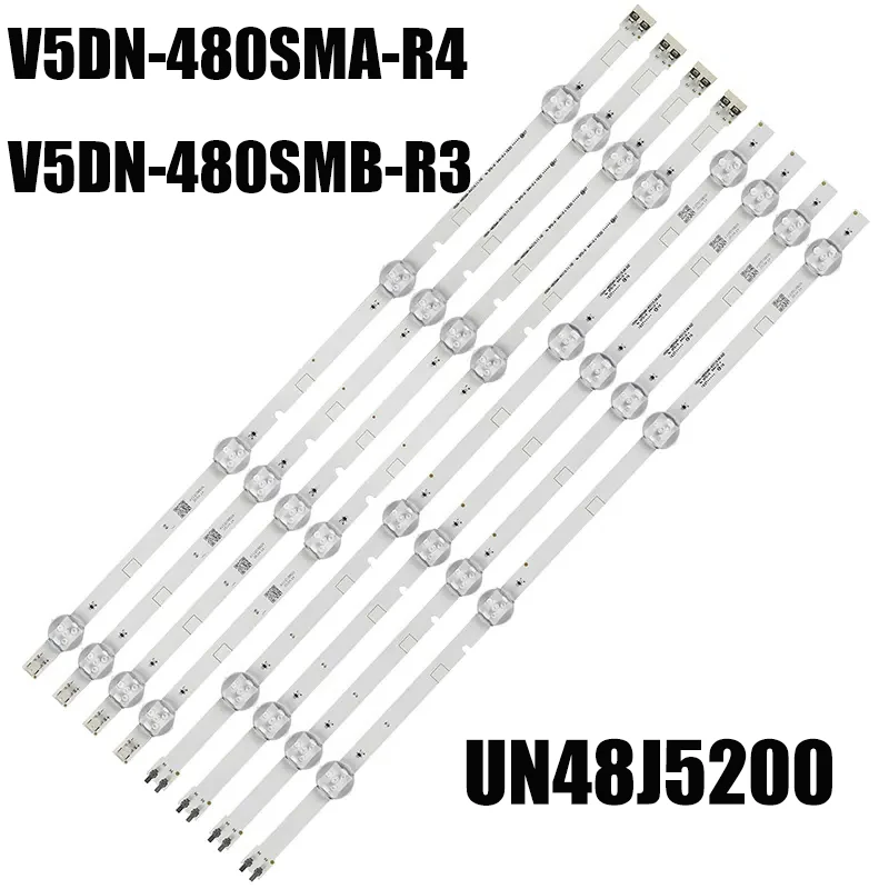 Tira de Retroiluminação Led para Samsung Un48j5000 Un48j5200 Ue48j5200 Ue48j5202 Bn9637296a 37297a V5dn480smb-r4 V5dn-480smb-r3 10 Conjuntos