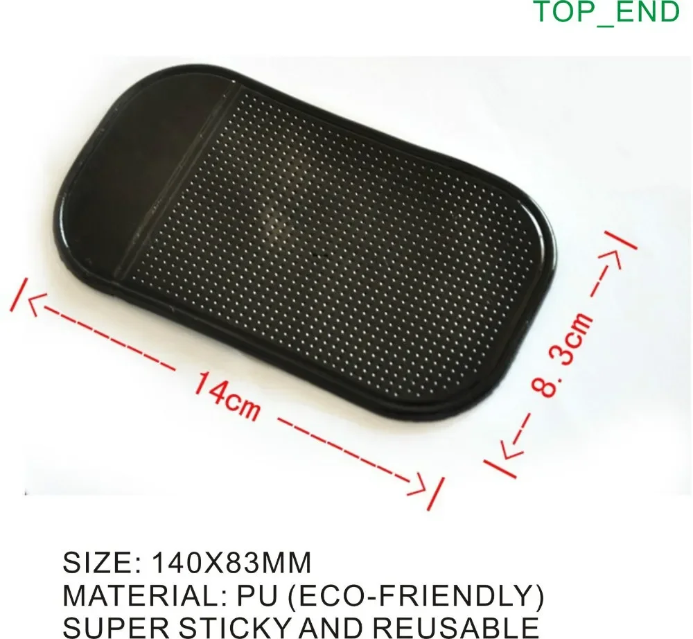 Magic PU Anti-Slip Mat,Super Sticky,Holder Any Mobile Phone/Gadgets,Reusable Mat,Useful,Iphone 4,5,6,7,8plus,Samsung,HTC,LG,SONY