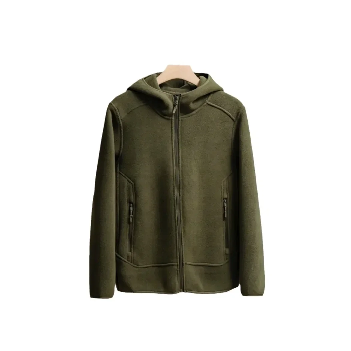 남성용 플리스 스웨터 재킷, 미국 트렌디 브랜드, 루즈 가디건, 두꺼운 후드 재킷, 가을 신상