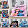 Cartoon Cute Stitch Disney Printed Blanket Picnic Blankets Warm Blanket Soft and Comfortable Blanket Home Travel Birthday Gift 1