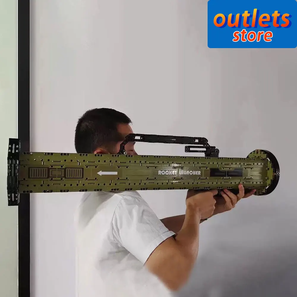 

77027 Ideas M136 Antitank Grenade Launcher Military Weapons war Bazooka Moc Bricks Technical Model Buliding Blocks Toys 1748pcs