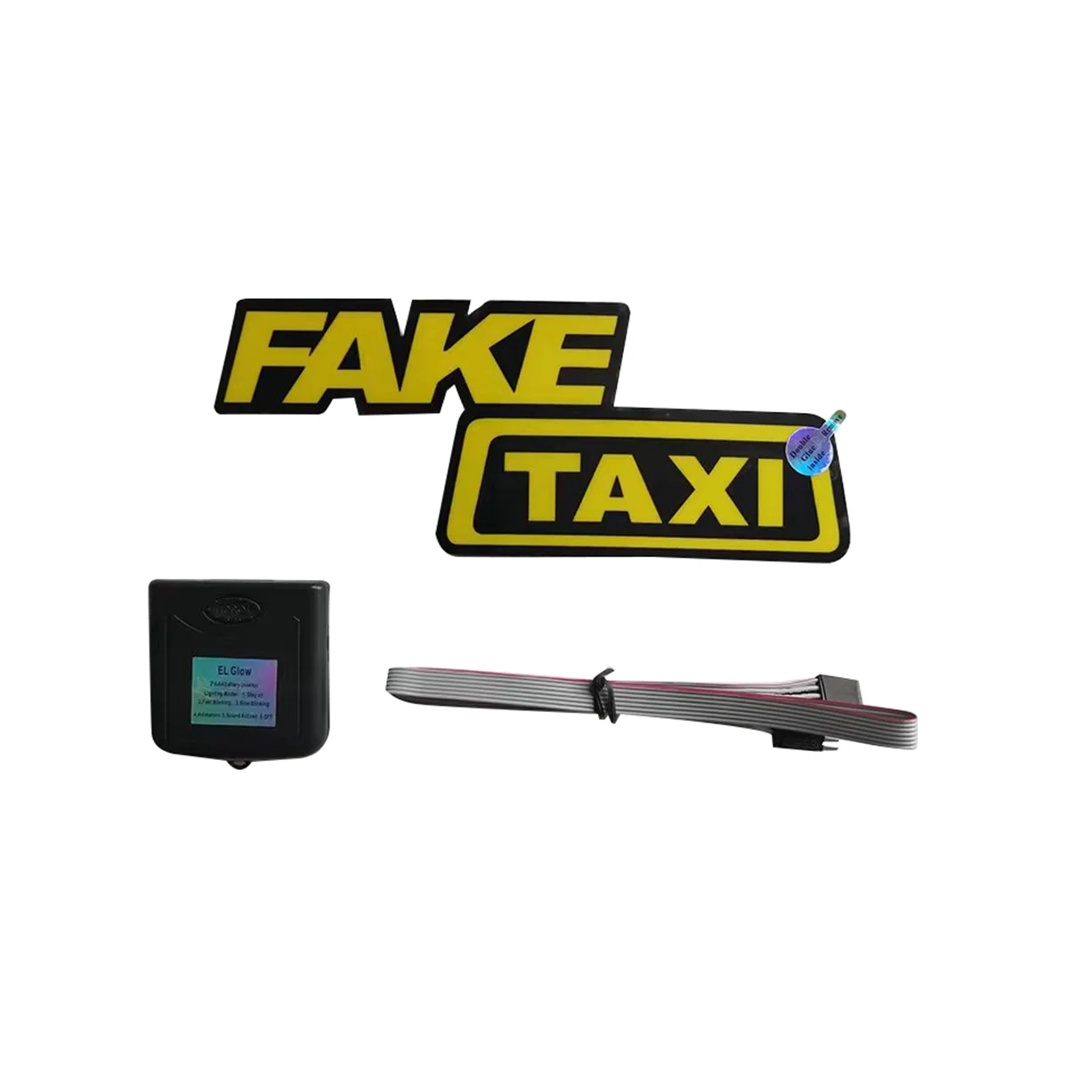 

Забавное такси, светоизлучающее ветровое стекло для гоночного автомобиля, декоративное мерцающее стекло