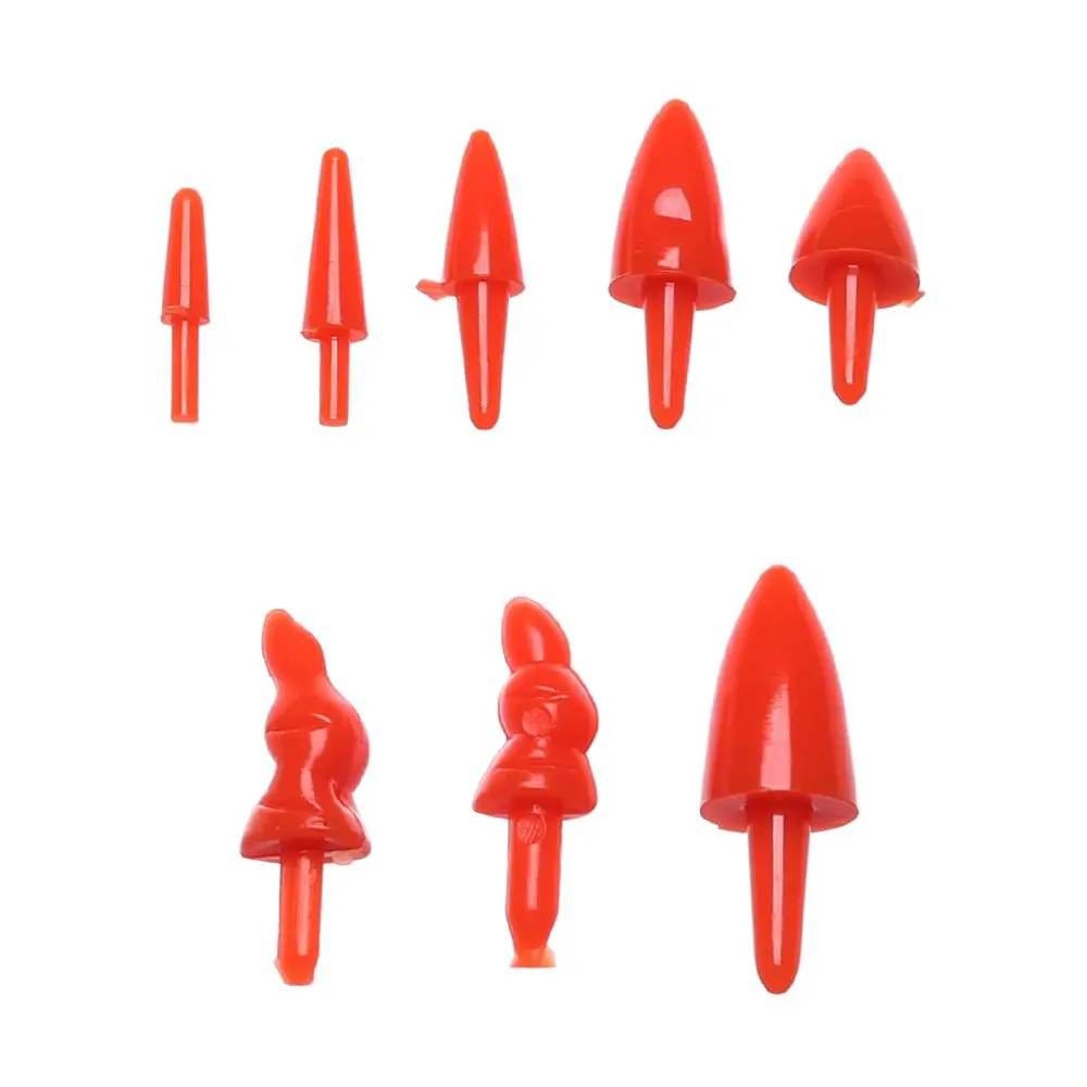 100Pcs Plastic Snowman Doll Red Nose DIY Stuffed Plush Animals Puppet Doll Noses Santa Claus Plush Toys Accessories