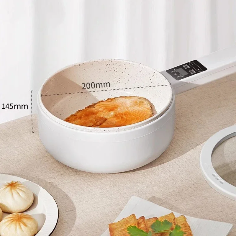 HYUNDAI Mini Electric Cooker Ceramic Glazed Non-stick Multi Cooker Electric Steamer Dormitory Multi-function Electric Hot Pot 5