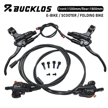 Freni Elettrici BUCKLOS a 2 Pistoni per Biciclette Elettriche, Bici Pieghevoli e Scooter con Rotore, Freni a Disco Idraulici