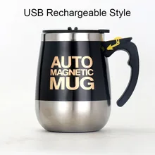  New Automatic Self Stirring Magnetic Mug 304 Stainless Steel Coffee Milk Mixing Cup Creative Blender Smart Mixer Thermal Cups 