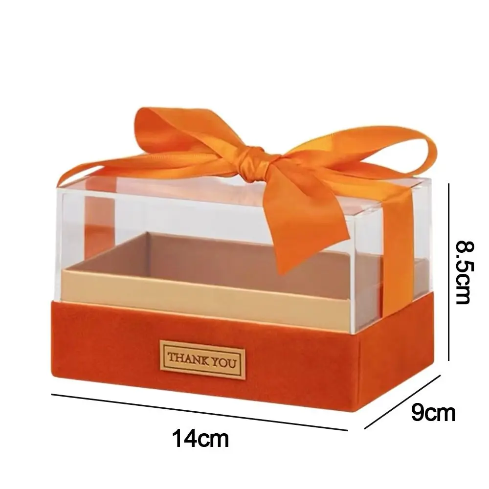 Transparent Wedding Hand Gift Box, Luxury Acrylic Bow Present Container for Valentine's... - SKU THGB1913 - UGI Packaging