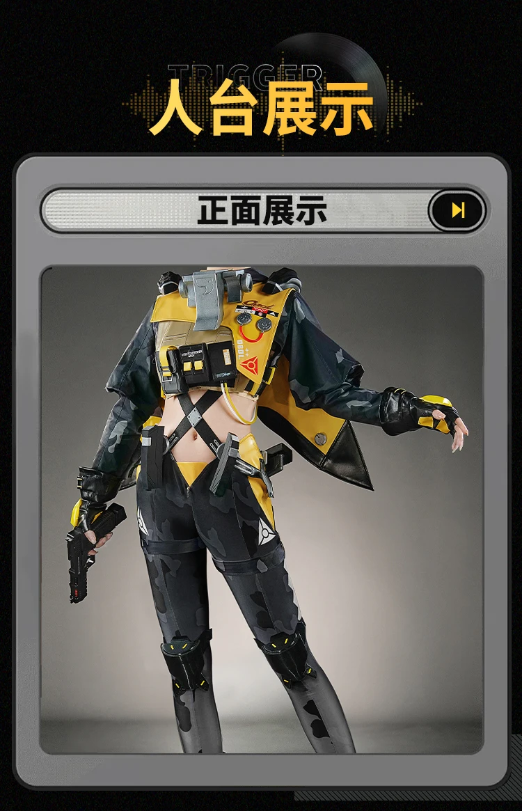Cosplay Trigger Cosplay Kostüm Perücke Zenless Zone Zero Uniform Haarspange Obol Squad Frauen Mädchen Halloween Rollenspiel Requisiten 22