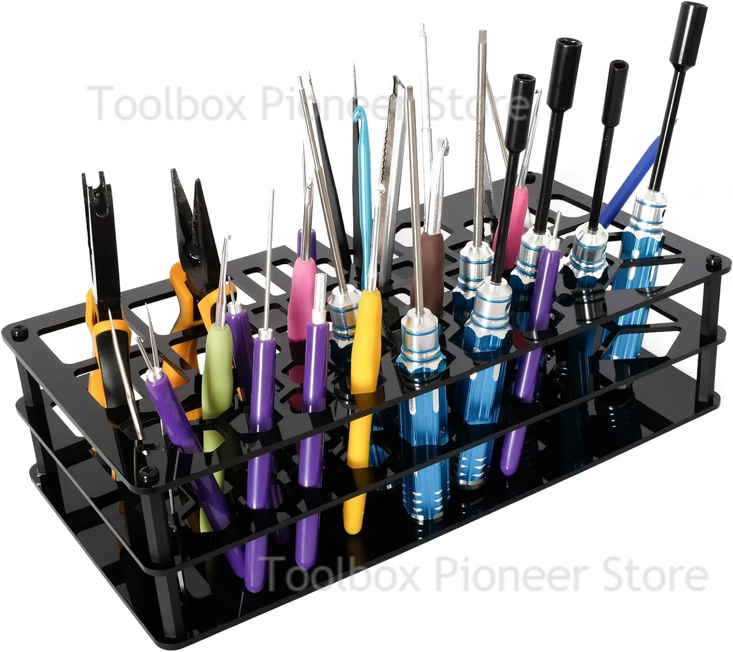 Screwdriver Storage Rack Holder Multifunctional Organizer RC Repair Tools Kit Desktop Stand for Hex Cross Screw Driver